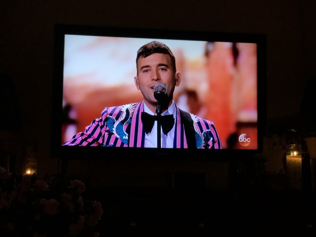NYCMelody's tweet photo. Thrilled to see @sufjanstevens performing “Mystery of Love” from #CallMeByYourName” w/ @st_vincent, my beloved @christhile, @MosesSumney, #CaseyFoubert, & #JamesMcAlister. #BestOriginalSong #Oscars https://t.co/acRBq8WGyb