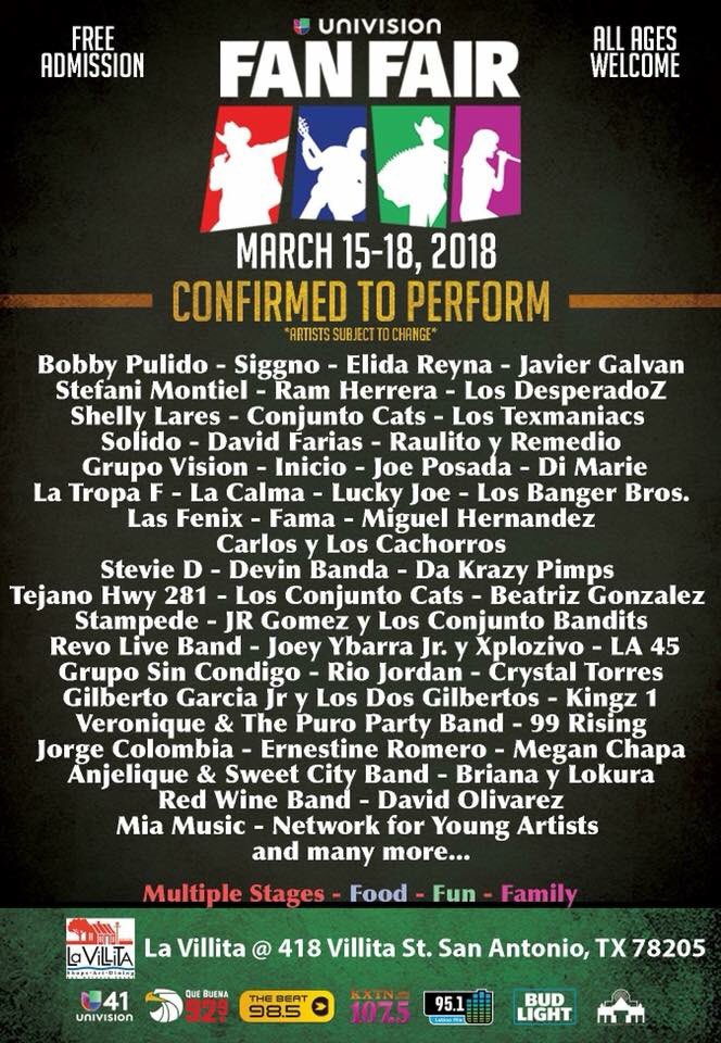 ElGrupoVision's tweet photo. San Antonio! Join us Sunday March 18th at Fan Fair 8:30pm #purovision ✌🏽
Booking : 830-643-9866 https://t.co/pxtKtBVJOn