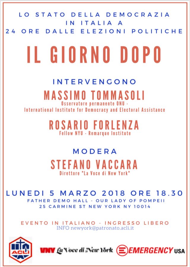 What's going to happen after #ItalianElections? We will try to figure it out#Voto2018 #italianiallestero #democracy #votoallestero