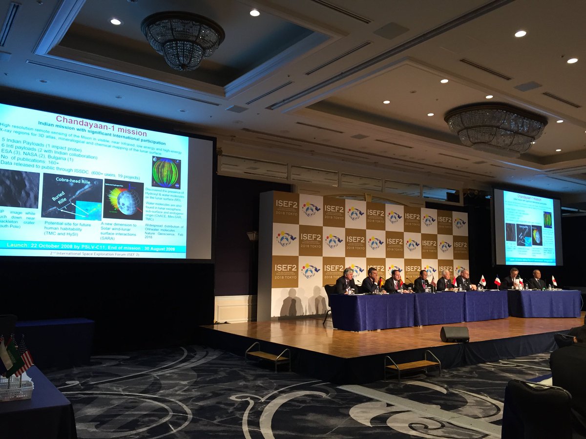 IndianEmbTokyo's tweet photo. Dr. P.G. Diwakar, Scientific Secretary #ISRO represented India at 2nd International Space Exploration Forum in Tokyo on 3 March. 50 countries participated at #ISEF2 to build support for global cooperation in #spaceexploration. https://t.co/rlWFE4NdSd