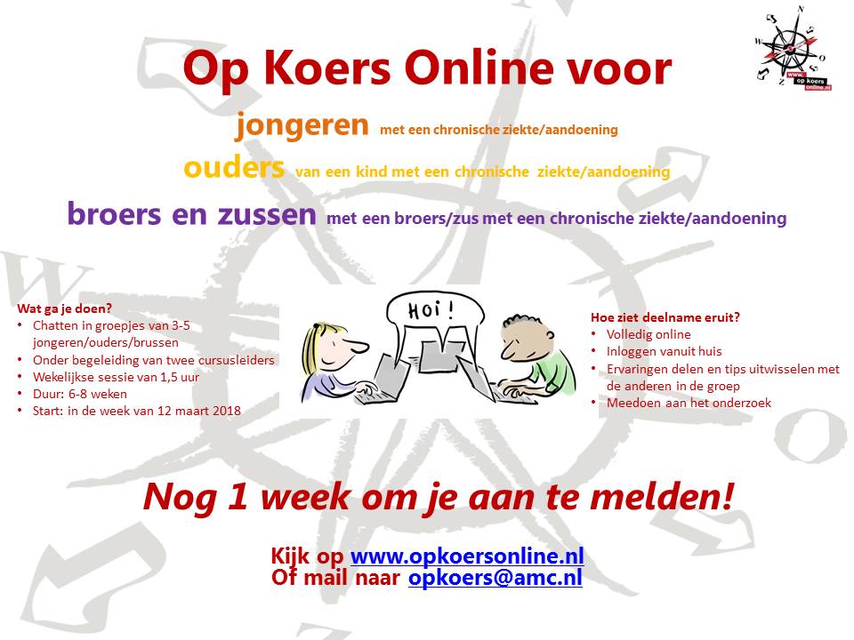 De volgende cursussen starten volgende week. Meld je snel aan!