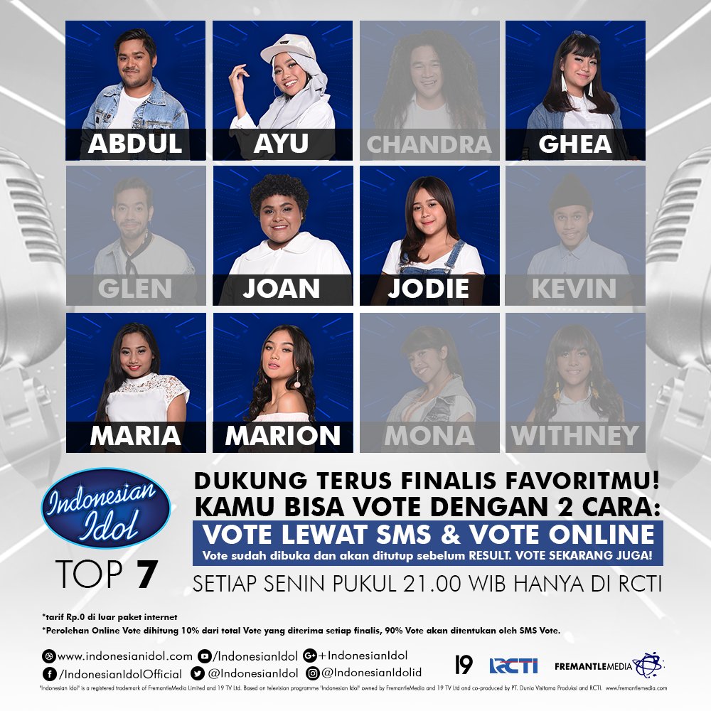 Hai Hai Idol Lovers! 
Ayo dukung Ghea dengan cara SMS Vote dan ONLINE Vote SEKARANG JUGA! *SMS VOTE: 
Ketik GHEA kirim ke 95151

* ONLINE VOTE:
* Akses ke Google.co.id
*Ketik Idol Vote Opera
*Pilih Ghea untuk di Vote

<a href="/officialrcti/">RCTI</a>
#IndonesianIdol