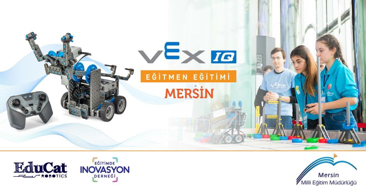 Ücretsiz #VEXRobotics eğitimleri devam ediyor 10-11-12 Mart tarihlerinde Mersin’deyiz kayıt ve detaylar İçin educatrobotics.com #educatakademi #educatrobotics