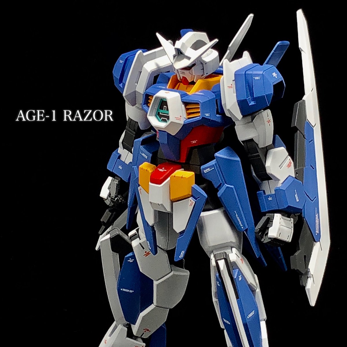 雪丸 ガンダム Age 1 レイザー 完成 Hg ガンダムage 1 ノーマルとhj付録レイザー改造ウェアパーツの組み合わせ ガンプラ