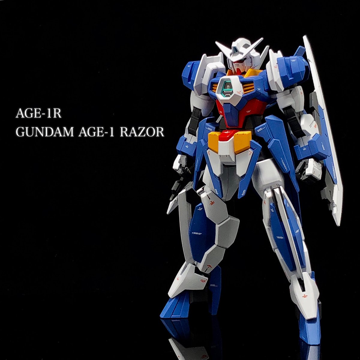 雪丸 Na Twitteri ガンダム Age 1 レイザー 完成 Hg ガンダムage 1 ノーマルとhj付録レイザー改造ウェアパーツの組み合わせ ガンプラ