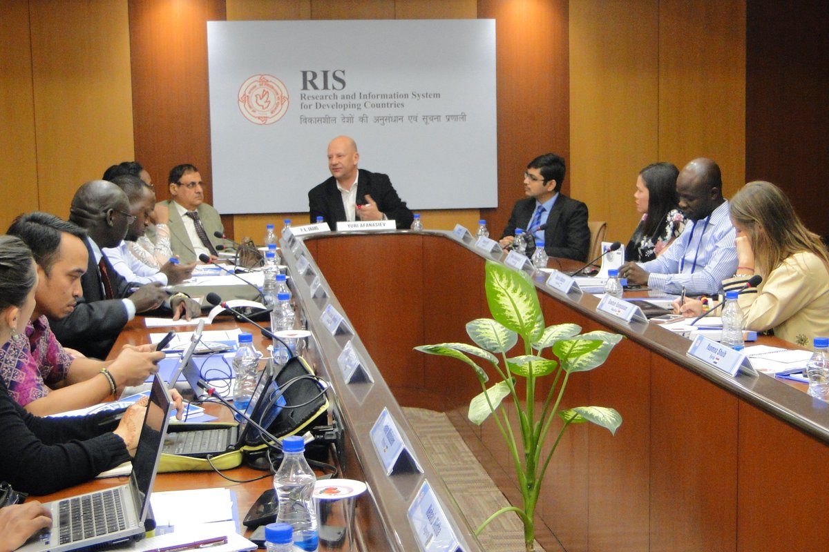 RIS_NewDelhi's tweet photo. Thanks Mr. #YuriAfanasiev, @UN Resident Coordinator,@UNinIndia speaks on #agenda2030 :The Way Forward with @ITECnetwork / #IEIDP 2018 participants last week @RIS_NewDelhi https://t.co/dhyF4AlasU