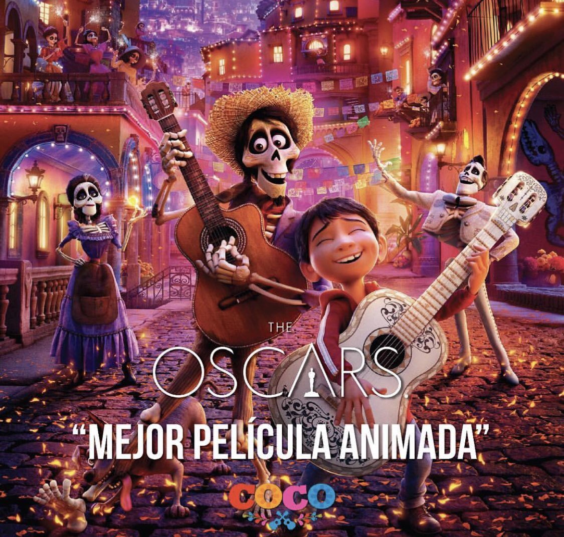 marylur's tweet photo. Bien merecidos todos los premios para la Película #coco https://t.co/44UlO3E0PB