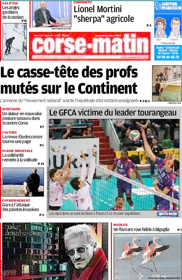 Corse_Matin's tweet photo. À la Une du 5 mars ! https://t.co/dJTyHiZClo