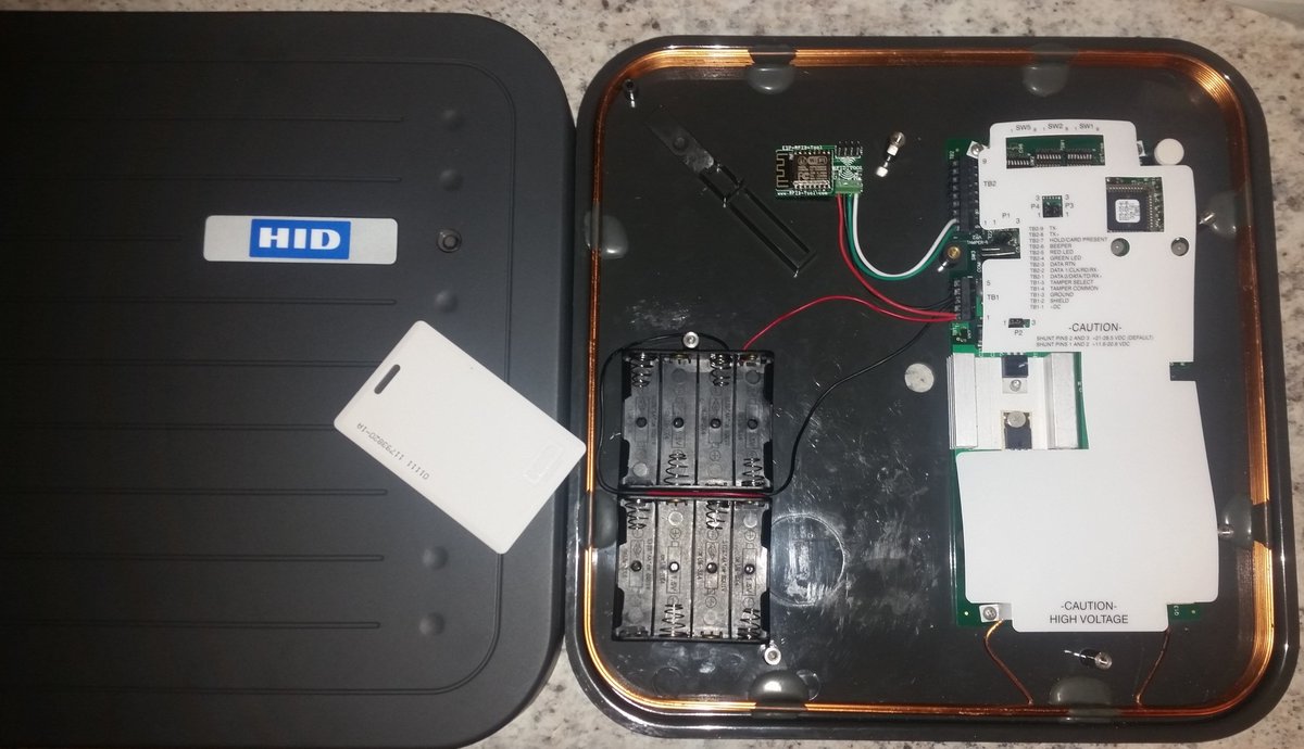 exploit_agency's tweet image. Sharing an image of one of my portable HID 5375 RFID Reader builds using my #RFIDTool unit. I am operating the unit at 12V and still getting a read range of greater than two feet.

RFID-Tool.com