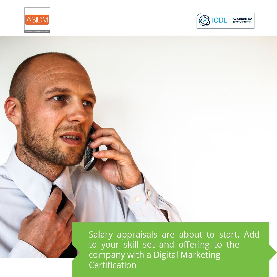 Official_ASIDM's tweet photo. Salary appraisals are about to start. Add to your skill set with a Digital Marketing Certification. For more info. call us @ 9711-199-558 or visit https://t.co/V4yrZxeMpq https://t.co/708SA3UANF