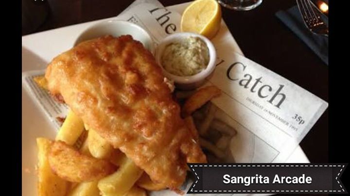 SangritaArcade's tweet photo. R40 MONDAY  @ SANGRITA TEQUILA BAR
135 Albert Road Woodstock 
sangritaarcade@gmail.com
021-447 3031

Today's meal : Deep Fried Hake &amp; chips 
12pm - 6pm Eat in or take away 

What is  next week's R40 MONDAY meal?. https://t.co/CpqxqHxkwc https://t.co/O2Z8WRX871