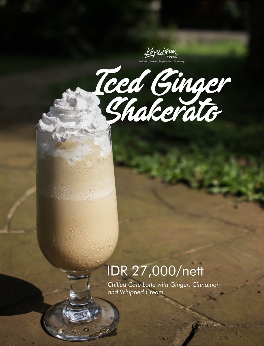 Our barista just turned a gingerbread into a liquid form and fill it with caffeine boost! It's good to have a liquid dessert and coffee in the same glass, and also feel refreshed and warm in the same time