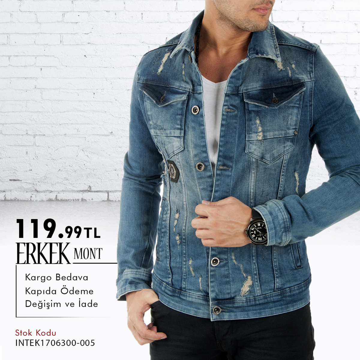 deepseagiyim's tweet photo. Yeni sezonun trend parçası taşlanmış ve yırtık modelli jean kumaşa sahip erkek kot mont.
Sipariş : ✔ https://t.co/1CYy4vNAzQ https://t.co/a47Dd4tZFf