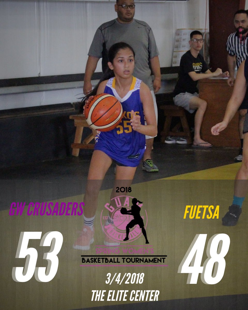 guamelitebball's tweet photo. // SPRING WOMEN'S ALL-ISLAND ALUMNI LEAGUE SCORES ‼️
GW CUSADERS (53)
FUETSA (48)
ACADEMY (50)
ELITE (21)
PSR (52)
ST.PAUL (19) https://t.co/HjSxDkVoTd