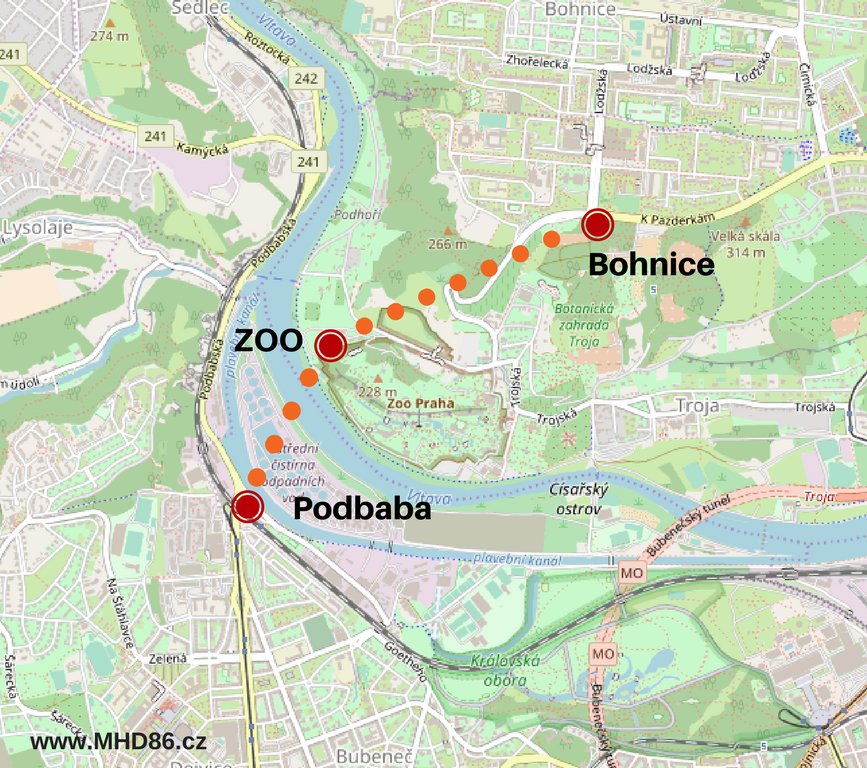 omh86cz's tweet photo. #DPP: Lanovku #Praha6 #Podbaba –  #Praha8 #Bohnice s námi nikdo nekonzultoval. Připravujeme tramvajové spojení > https://t.co/Kkyj1hG7Ch #MHD86 @twipraha https://t.co/jNBgBM37Yl