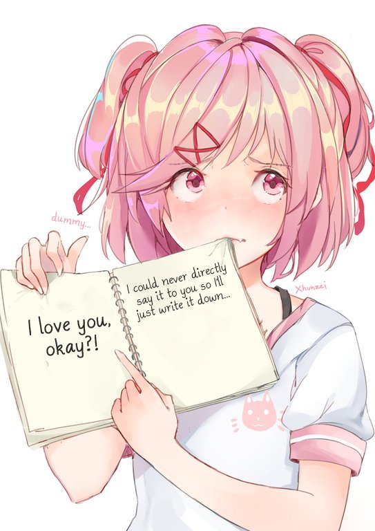 Xhunzei💕 On Twitter A Cute Natsuki Edit Of My Art On Rddlc I Love 