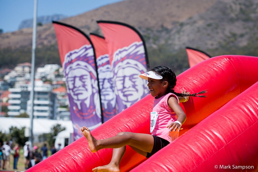 MarkSampsonCT's tweet photo. I think it’s safe to say the kids of the Western Cape had their fair share of fun at the @CTCycleTour Junior day with @SpurSports yesterday. https://t.co/wrjUCNvHTw
