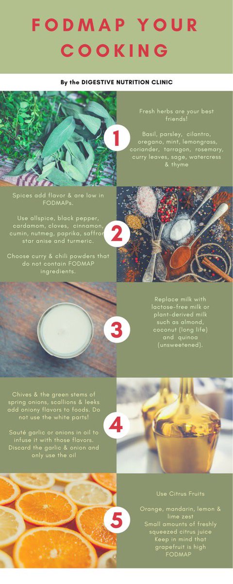 digestivenc's tweet photo. Hope you find these tips on how to make your cooking #lowFODMAP useful. Small changes can make a big difference! #fodmap #lowfodmap #glutenfree #ibs #ibsfree #eatclean #microbiome #lactosefree #fodmaplife #healthygut #guthealth #gas #bloating #cleanfodmap #happybelly #digestivenc https://t.co/gWeusZvYJe