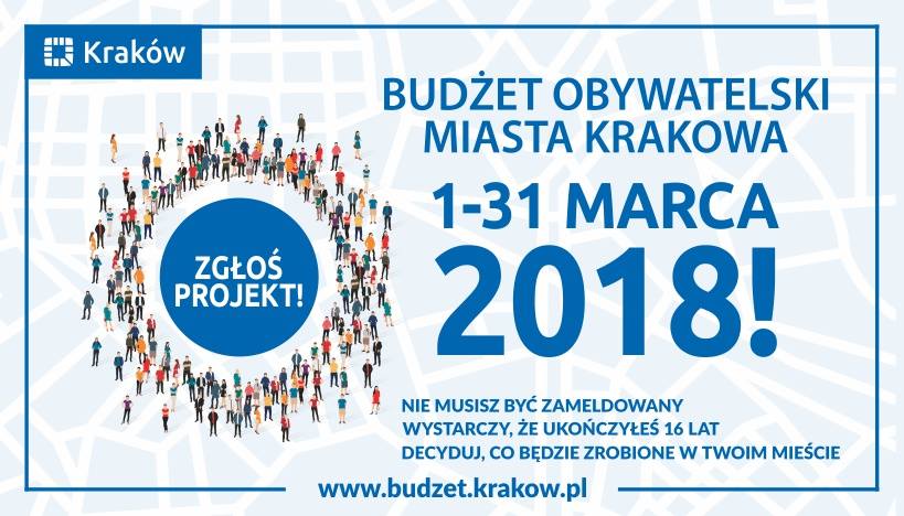 MITKrakow's tweet image. Masz pomysł do #Budżetobywatelski miasta Krakowa, ale masz też pytania i wątpliwości? To właśnie CIEBIE zapraszamy! 
Przyjdź, porozmawiaj, zadaj pytanie, złóż wniosek, zrealizuj pomysł!
&quot;Infrastrukturalne BO&quot; 
 12 marca 2018 r., godz. 17:00-19:00 w #MIMKrakow