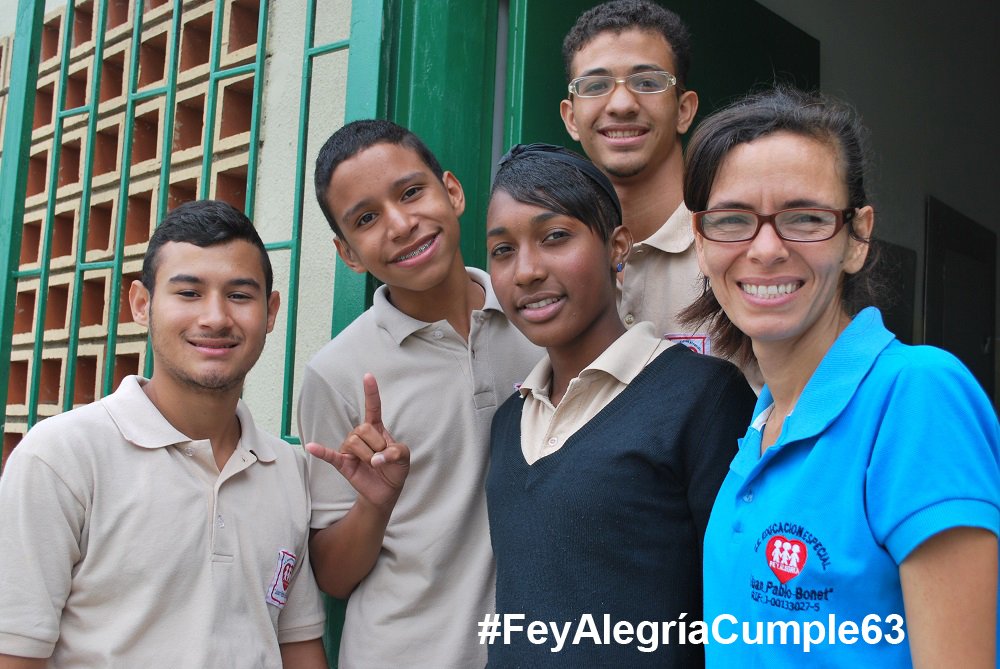 FeyAlegriaVE's tweet photo. Seguimos trabajando por una sociedad más justa y sin exclusión. #FeyAlegríaCumple63 https://t.co/4rbn67TEzq