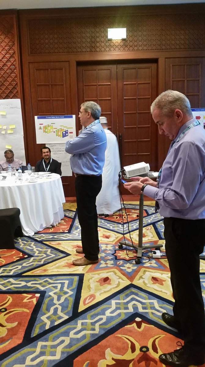 PSJohnMCampbell's tweet image. Having #Fun #Fundamentals of #Process #Safety #Workshop  @ShangriLaHotels #Muscat #Oman #JMCampbells #PetroSkills #Oil and #Gas  #Energy #GPA @andygib @KSMcGregor @RonFrend