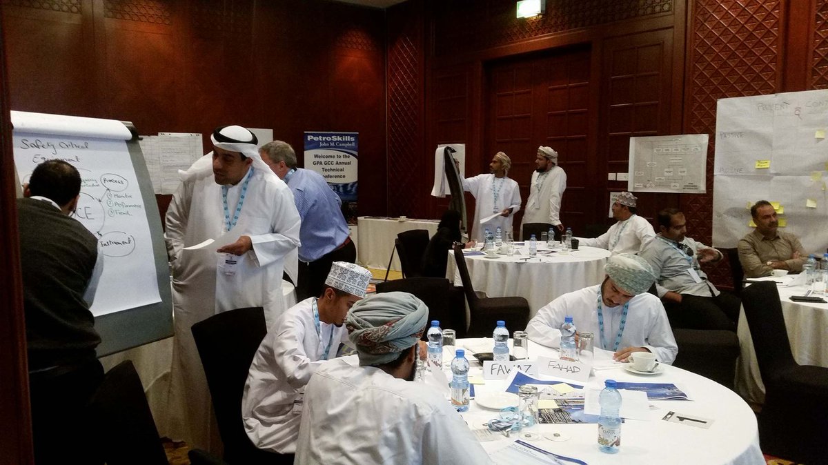 PSJohnMCampbell's tweet image. Having #Fun #Fundamentals of #Process #Safety #Workshop  @ShangriLaHotels #Muscat #Oman #JMCampbells #PetroSkills #Oil and #Gas  #Energy #GPA @andygib @KSMcGregor @RonFrend