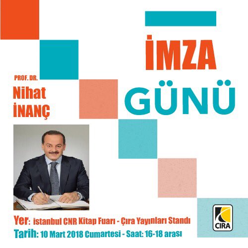 “Yöneticilerin Hesap Günü Var mı?” 
adlı kitabımız için,imza ve söyleşi günümüz var!

Uluslararası CNR Kitap Fuarında olacağız. İstanbul’da olup da müsait olan arkadaşlarla,10 Mart’ta görüşmek üzere

Tarih: 10 Mart 2018, Cumartesi 
Saat: 16-18 arası
Yer: Çıra Yayınları Standı,CNR