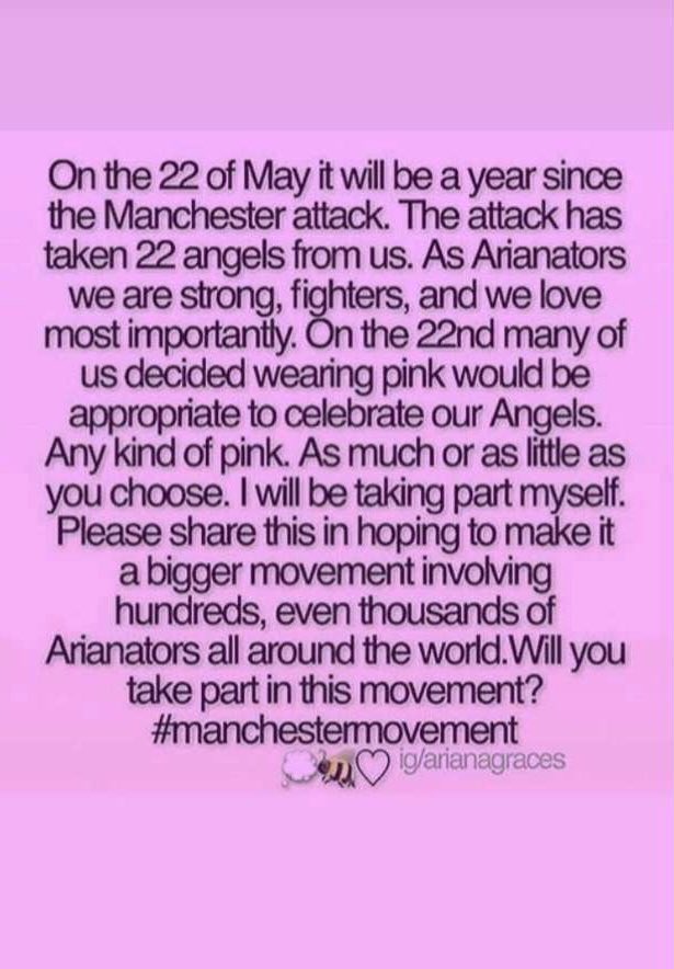 hollylcowan's tweet photo. please retweet to spread the word #Manchestermovement @ArianaGrande https://t.co/ji5fjnOTy5