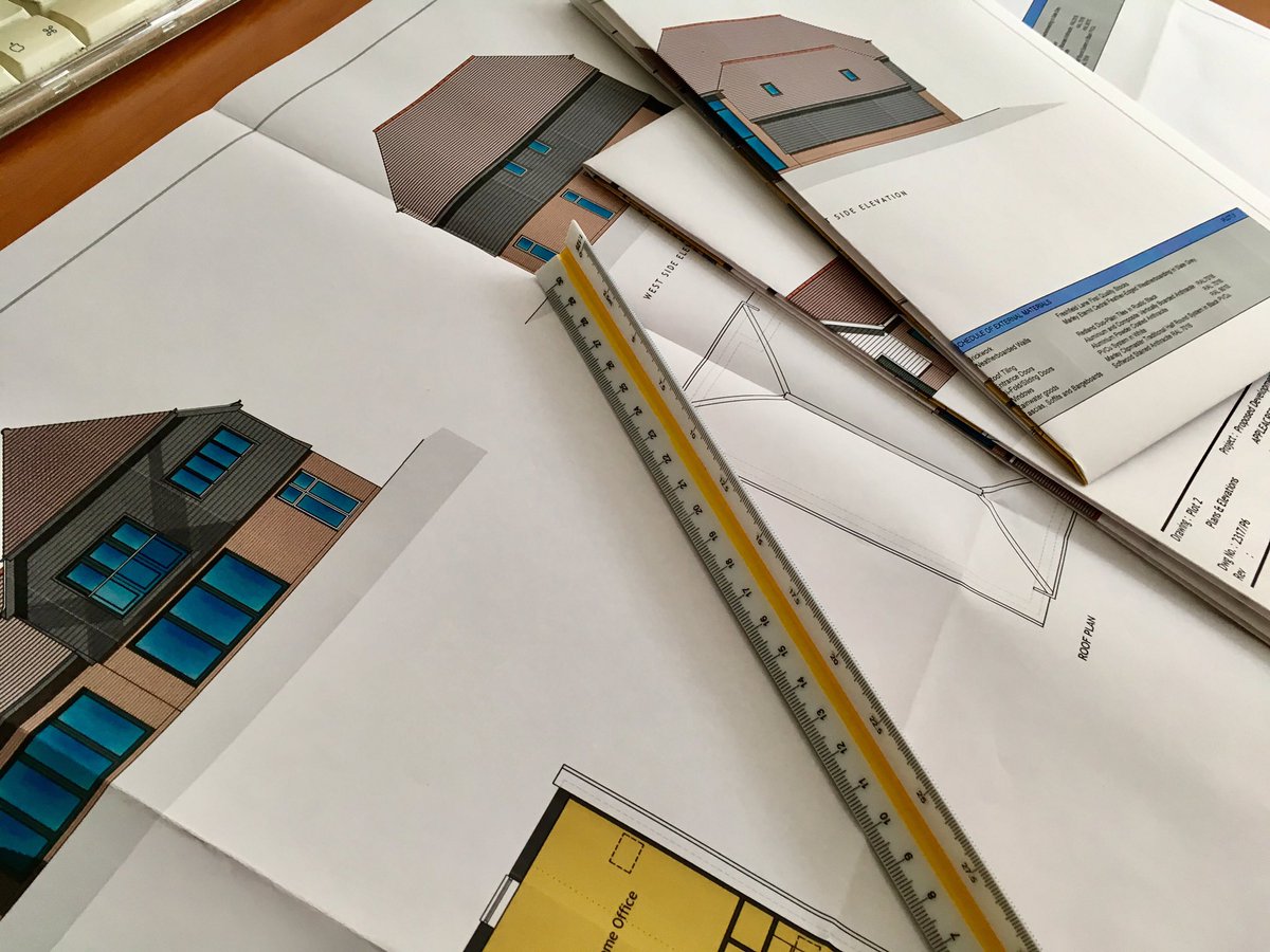 In the office bright and early, starting the week with some measuring up and pricing what will be an absolutely fantastic #Cedral #weatherboard #cladding job!