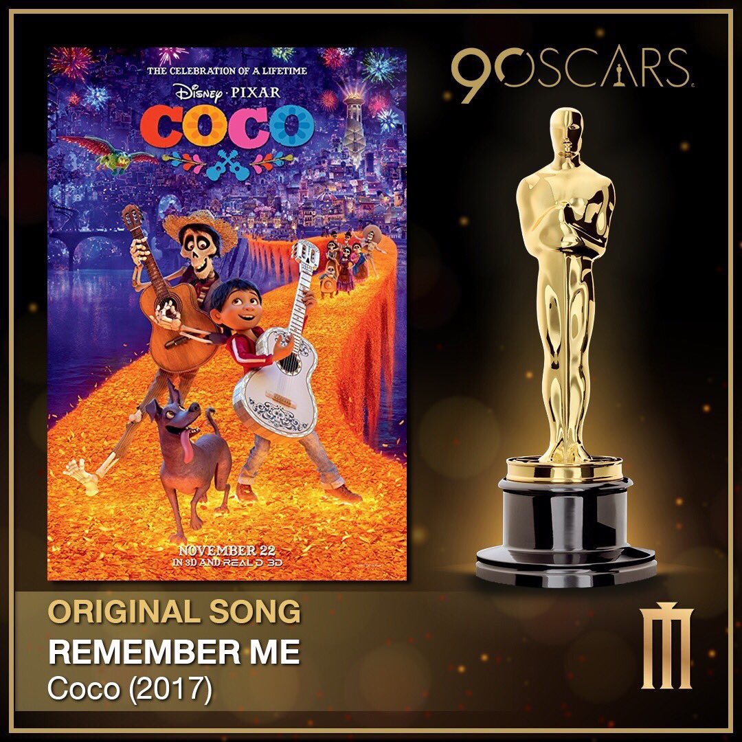 greattheflute's tweet photo. #Coco 💀👶🏻🎤🎸 ชนะรางวัล #Oscars ครั้งที่ 90 สาขา อนิเมชั่นยอดเยี่ยม (Best Animated Feature) และสาขา เพลงประกอบภาพยนตร์ยอดเยี่ยม (Best Original Song) “Remember Me” #Oscars90 #Oscars2018 #cocoth #greattheflutemovie #pixarcoco https://t.co/gZenJ9DoE3