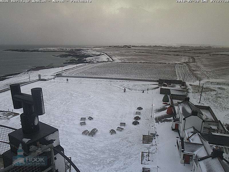 hooklighthouse's tweet photo. The snow has melted here at Hook but wow did Emma leave us with some beautiful scenes.
Hail, rain, snow or shine Hook Lighthouse is always a sight to behold.
We’re back open as usual this week - we hope you get to visit us soon 😊 
#HookLighthouse #BusinessAsUsual #StormEmma https://t.co/hBkOpINsms