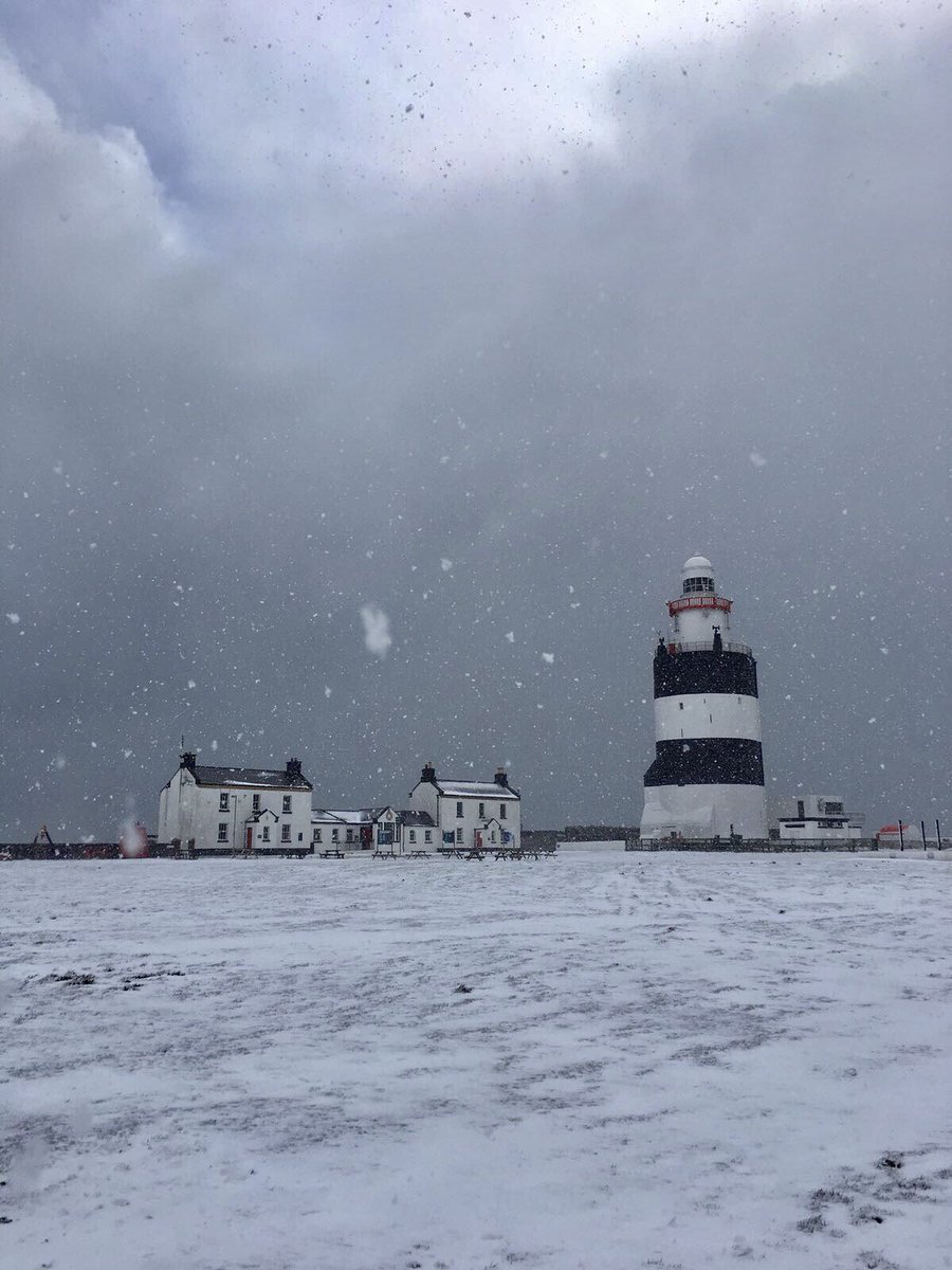 hooklighthouse's tweet photo. The snow has melted here at Hook but wow did Emma leave us with some beautiful scenes.
Hail, rain, snow or shine Hook Lighthouse is always a sight to behold.
We’re back open as usual this week - we hope you get to visit us soon 😊 
#HookLighthouse #BusinessAsUsual #StormEmma https://t.co/hBkOpINsms