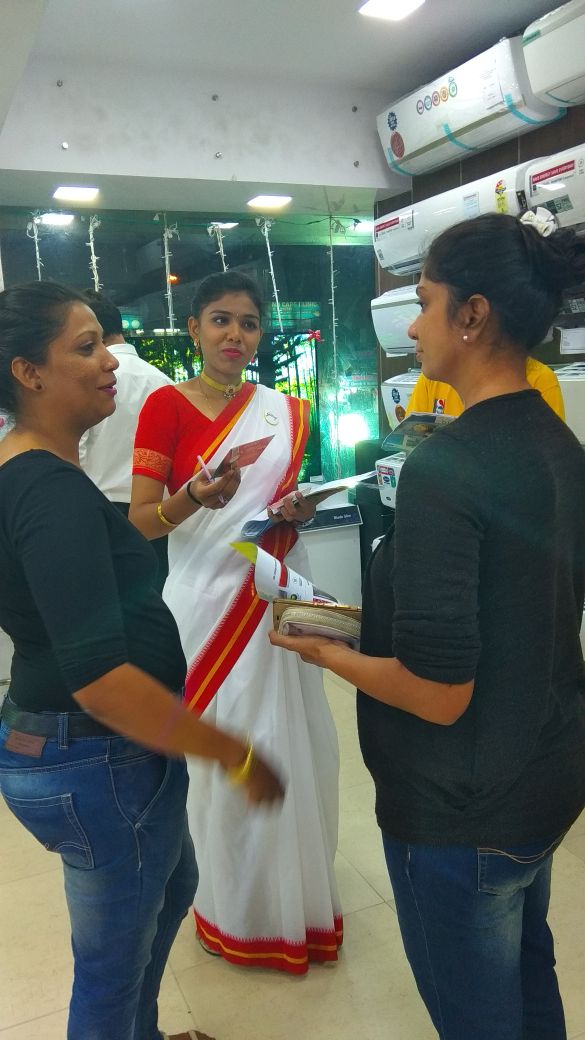 Godrej Appliances Holi Activation executed at 34 stores in Mumbai, in association with GC Watches &amp; distributed Organic Holi Colors from Godrej Appliances initiating Safe &amp; Happy Holi...