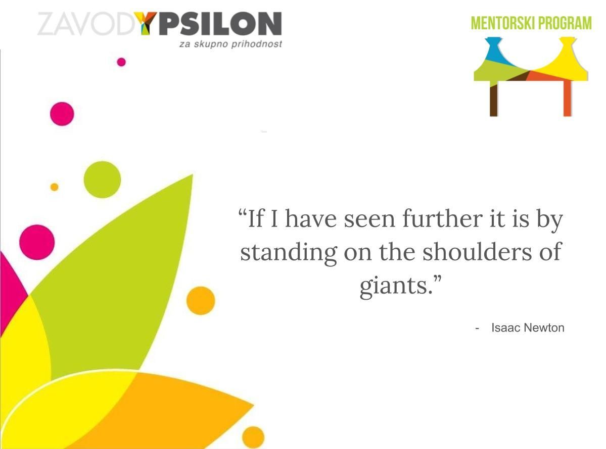 MentorstvoY's tweet photo. Poiščite si mentorja, s katerim boste videli dlje! #motivationalmonday #mentorstvo https://t.co/HAWAElZlUt