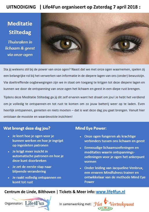 Life4Fun_Jen's tweet image. Er zijn nog maar een paar plekken beschikbaar voor de Meditatie Stiltedag op 7 april! #Delenislief - Mocht je iemand kennen die het leuk vindt om aan de sluiten? Wees welkom!
#Mindfulness #Silent #meditation #Bilthoven #Ondernemen #Balance #Relaxt