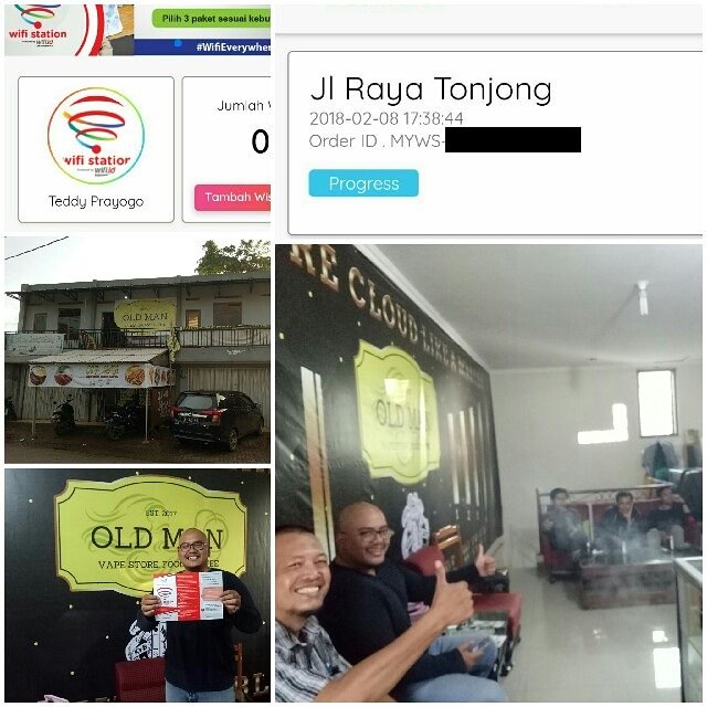 Segera hadir Wifi Station di OLD MAN Vape &amp; Cafe Jl. Raya Tonjong Bogor. Kamu Kapan? Yuk gabung!
 #wifieverywhere #gobringyourowndevice

smartbisnis.id/wifistation
Google Play : bit.ly/mywifistationa…
App Store : bit.ly/Mywifistationa…

WA 081245524629
Telegram @WifiReg2