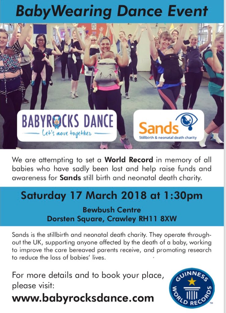 mish1985's tweet photo. Please help get word out about our world record attempt ! Babywearing dance boggie time all coming together raising money and awearness for SANDS CHARITY! We need YOU to make this happen!!  https://t.co/GNpTq14Z9p https://t.co/BgjPS2KWnn