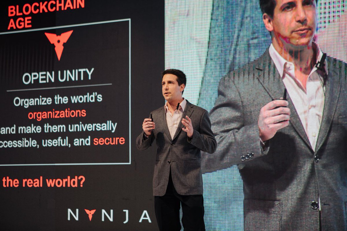 gonynja's tweet image. NYNJA Co-founder and Chief Strategy Officer, Marshall Taplits, on stage at d10e speaking about Open Unity: How individuals and societies thrive with blockchain enabled platforms. Video coming soon! #nynja #openunity #d10e nynja.biz
