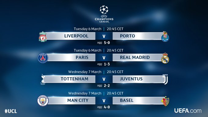 UEFA Champions League: Round of 16 