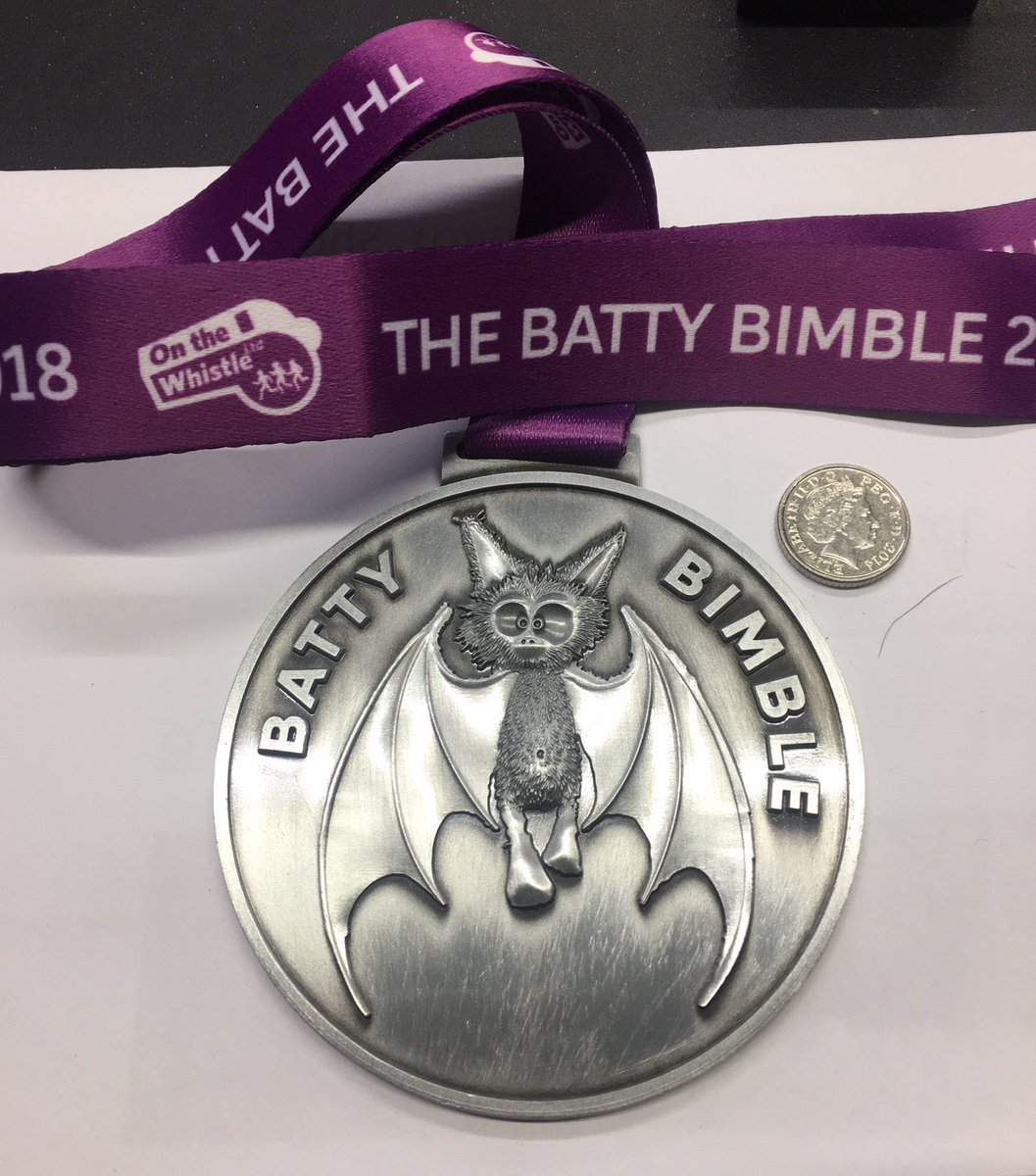 Congratulations all those that received one of these medals yesterday  following the completion of The Batty Bimble run. Thank you <a href="/WhistleEvents/">On The Whistle</a> for asking us to supply them. Next stop the Wickham Whistler!