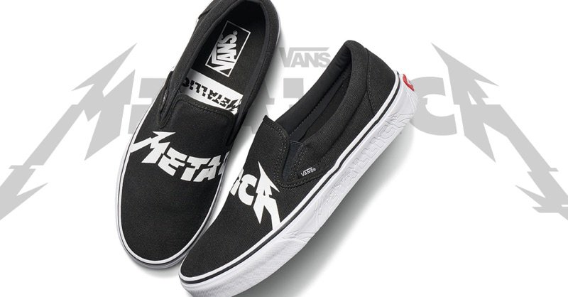 vans metallica slip on 2018