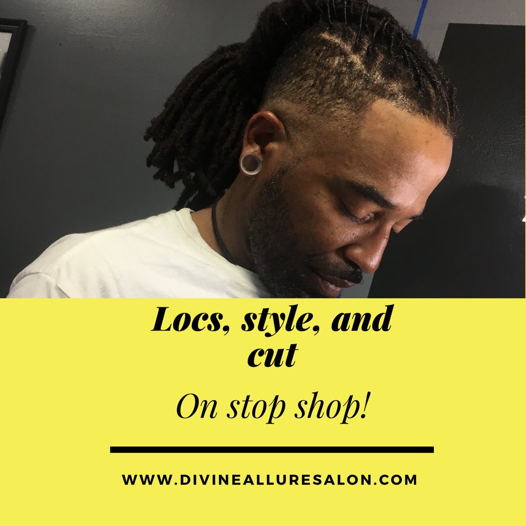 DivineAllureSAV's tweet image. #ManMonday!! Men we offer services for you too!! Do you work hard? Book with us and look good while your working!! #onestopshop #cleanlocs #hardworkingmen #onestopshop