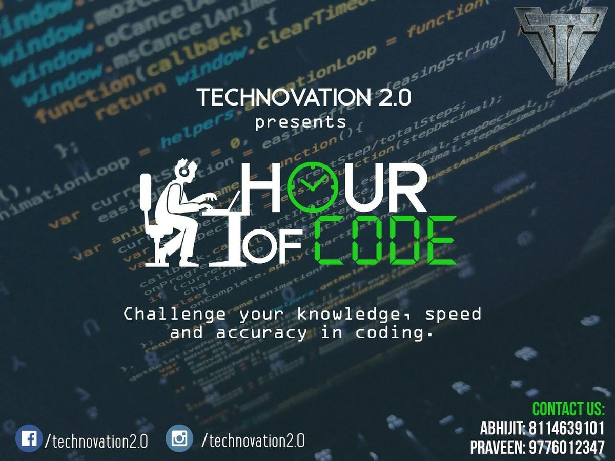 0Technovation's tweet photo. Test ur coding skills with hour of code #Future_is_01_click_away #coding https://t.co/bavShZ2o68