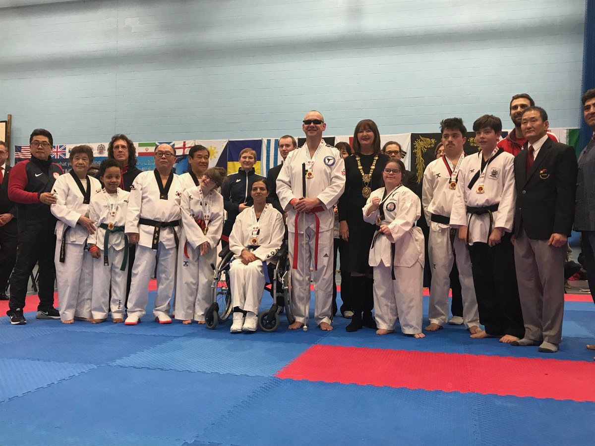 The competition included a range of categories including the disabled category where we saw Bradley Brockies who is not only the National Champion but the European Champion &amp; World Champion. Some good work there Bradley. Take a bow! @BritTaekwondo <a href="/HarrogateKTA/">Harrogate KTA</a> #Harrogate