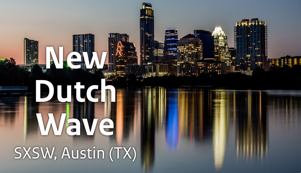 NLintheUSA's tweet photo. .@NewDutchWave to ride high at #SXSW 2018 in Austin (TX) → https://t.co/wbk52SSXC7 #DutchCreativity https://t.co/skwAOMwkxp