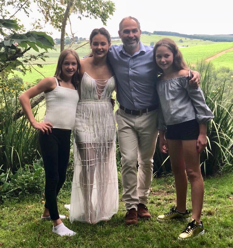 VesselinaP's tweet photo. This dress! Special white #MatricDance dress created entirely from strings of beads, pearls &amp; satin ribbons. All hand stitched and made with so much love. #madewithlove #oneofakind ❤️ https://t.co/471I3ASrEw