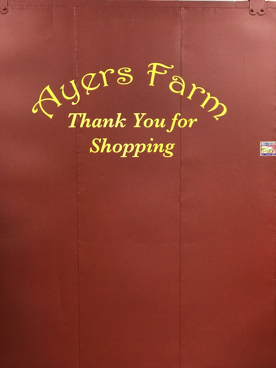 AyersFarm's tweet photo. Shop #local. Eat local. Think global. https://t.co/A2n46xm0gx
