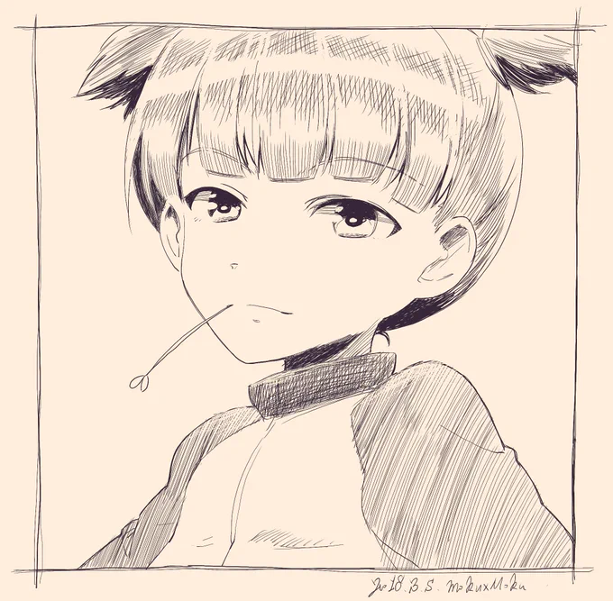 #ガルパン版深夜のお絵描き60分一本勝負
#ガルパン版深夜のお絵描き60分一本勝負_20180305
「ミッコ」 