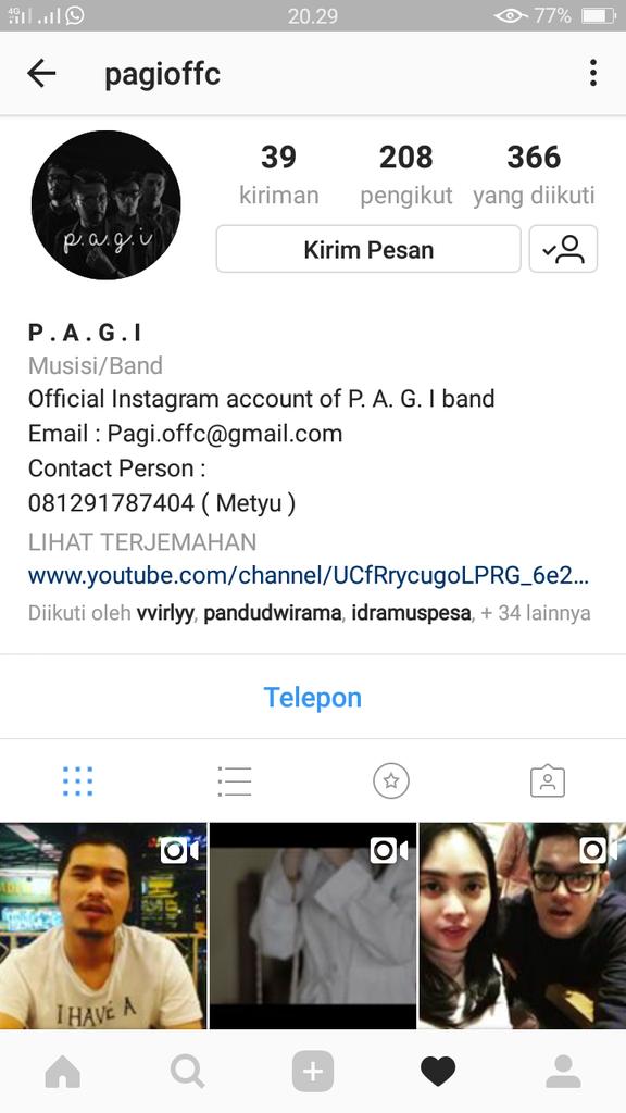 Pagioffc's tweet photo. Update kita terkumpul disini 😊 and don't forget follow yak 
#pagi_morning #vocalist #band #musik #musisi #indonesia #mousaik #vokalplus #cover #indovidgram #indomusikgram #indozonemusic #acoustic #topvocalist #ilovecilegon #banten #jakarta #bandung #dagelan #kaskus #Serang https://t.co/fX1RsFiAzI