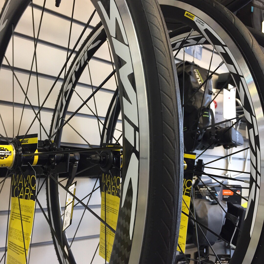Questbikes's tweet photo. Spring is coming and the new season @Mavic wheels are arriving here in store. All new Cosmic and Ksyrium wheels. Welcome to tubeless! #newwheels #rollbetter #UST https://t.co/0GJSFNlwhg